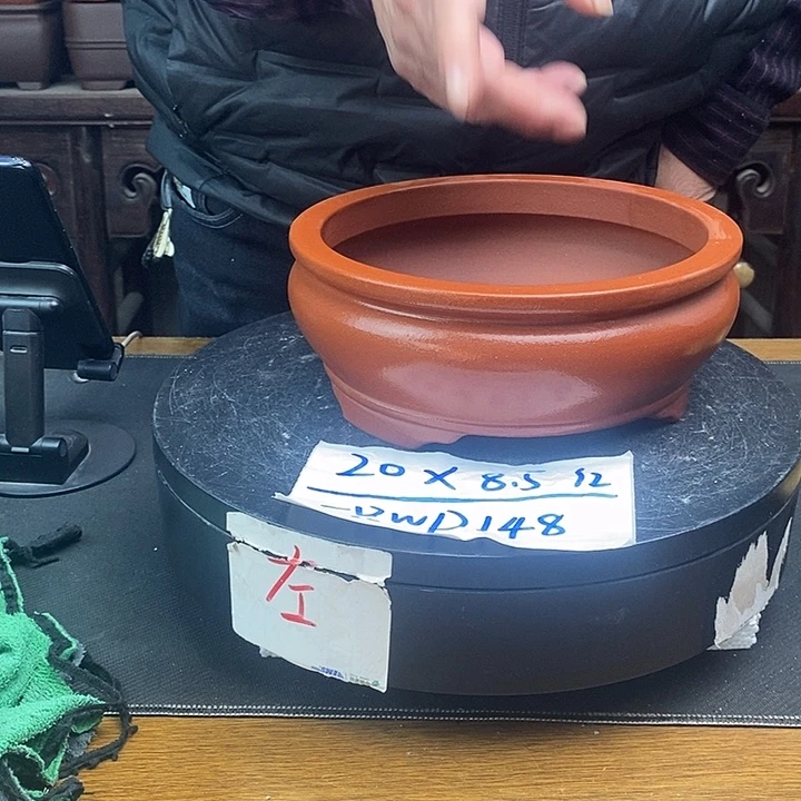 紫砂花盆货号一只WP148