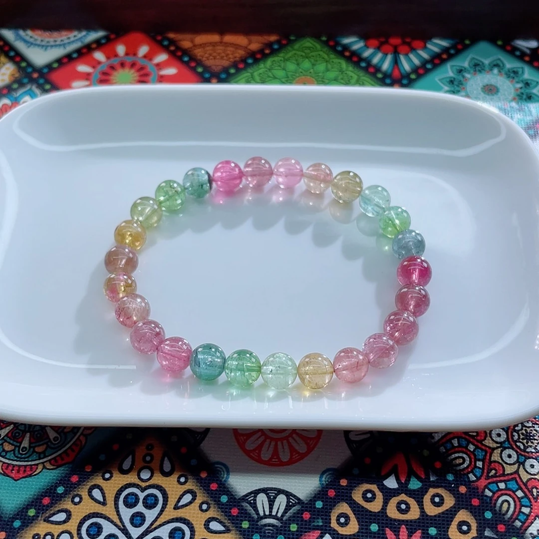 手链未镶嵌碧玺7.3mm左右