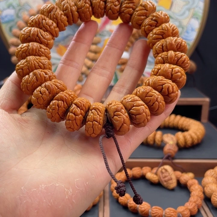 桃核手串龙纹桃核矮霸