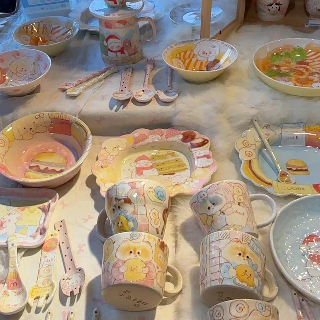 摆件陶可爱的杯杯