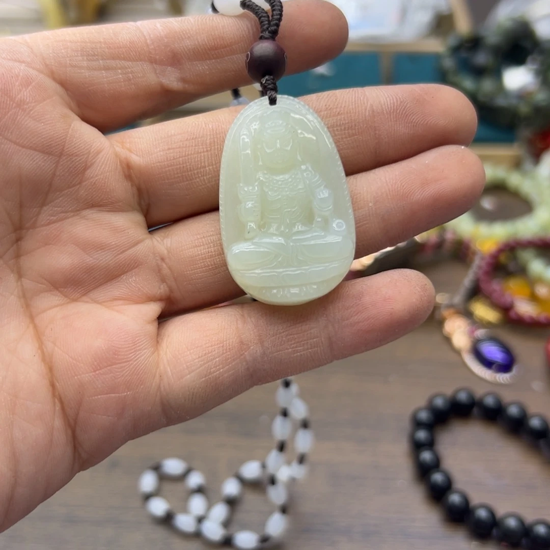 和田玉未镶嵌颈饰1875