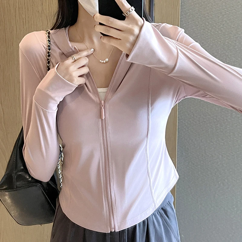 夏季防晒衣冰感防紫外线透气户外薄款防晒服修身显瘦运动