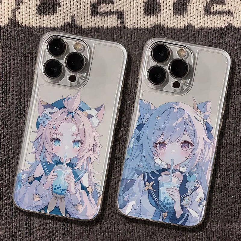 原神迪奥娜太空手机壳适用于苹果16透明iphone14保护壳1512pro