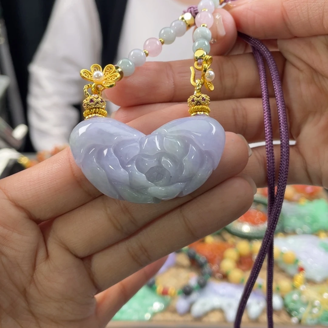 翡翠颈饰未镶嵌代编织