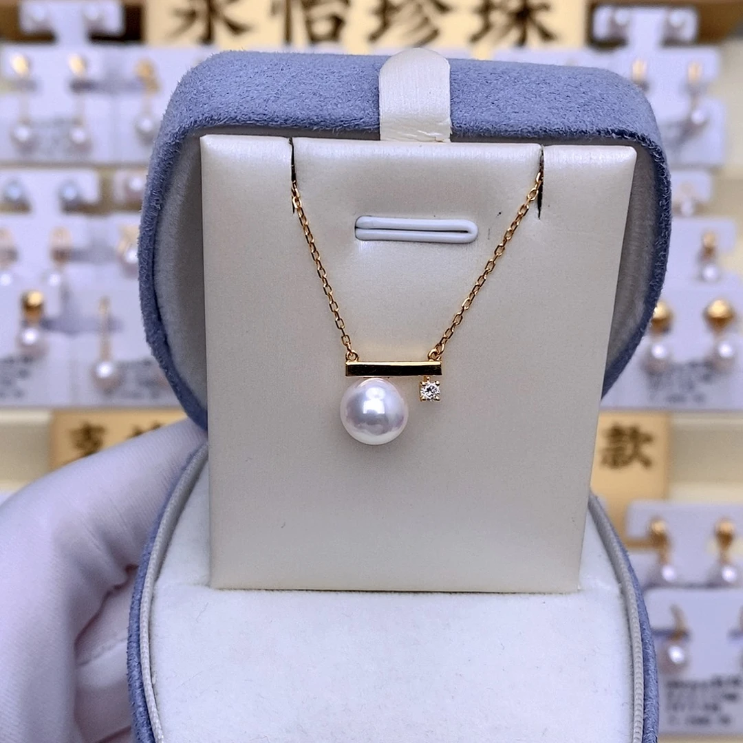 套链18K金镶嵌海水珍珠