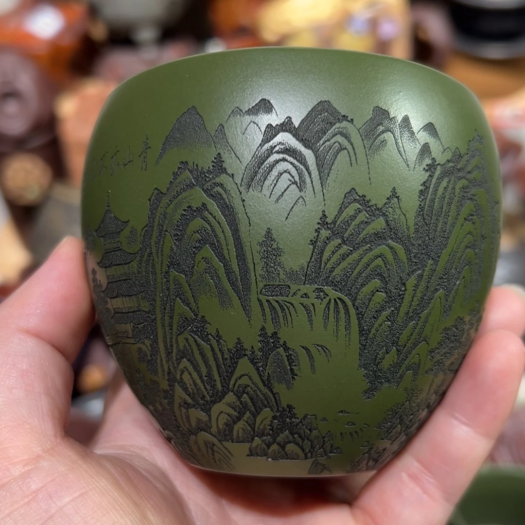 紫砂茶杯宜兴紫砂主人杯