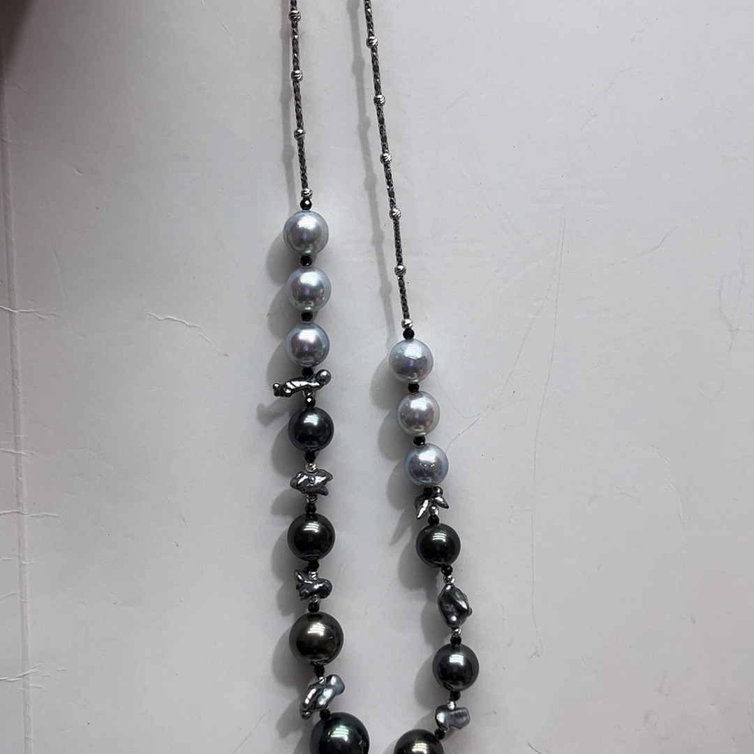 颈饰银S925镶嵌海水珍珠