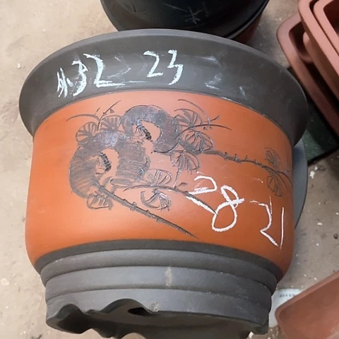 紫砂花盆大金钟盆一个