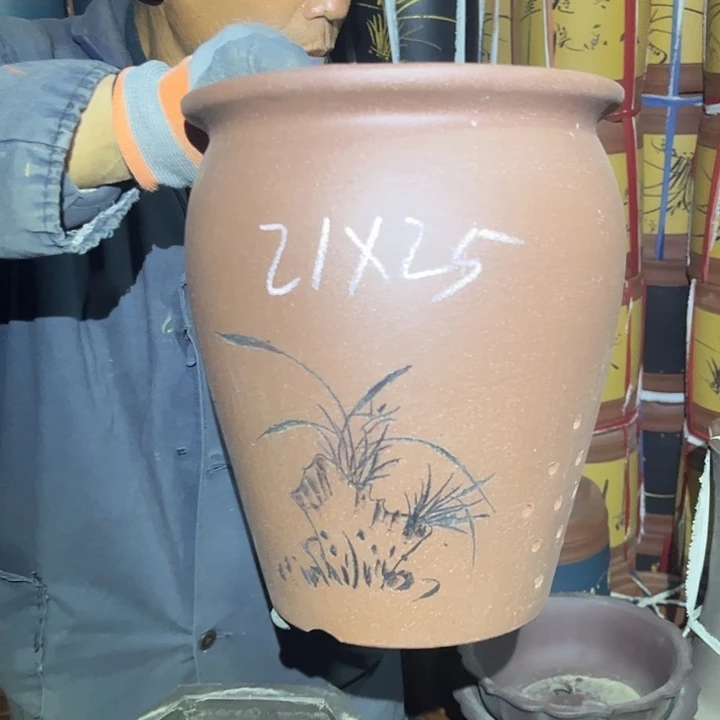 紫砂花盆紫砂花盆和小