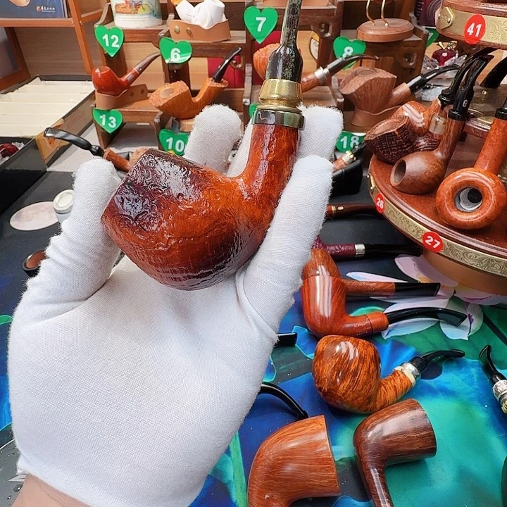 帝***明吉普深手工制作工艺烟斗
