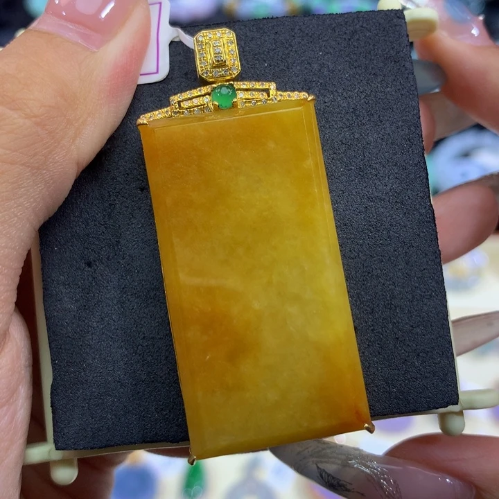 18K金镶嵌手链翡翠翡翠