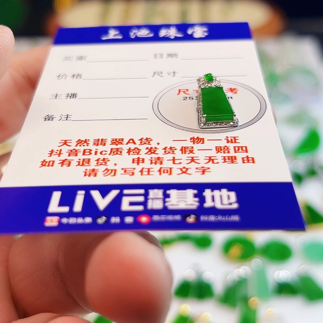 颈饰18K金镶嵌翡翠钻*族翡翠