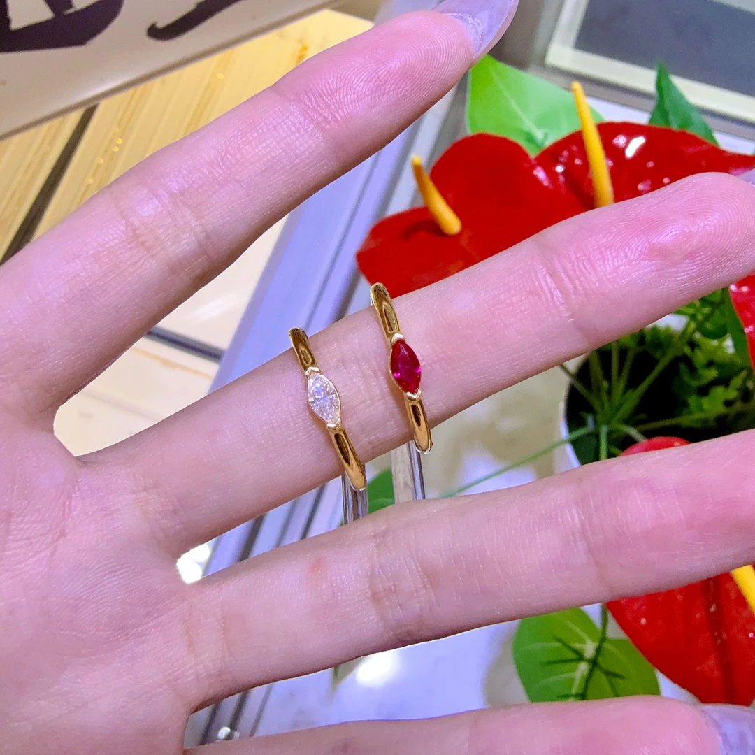 【菲菲专享】足金999 马眼戒指 6D工艺 双12大促圣诞（多样性发其一）