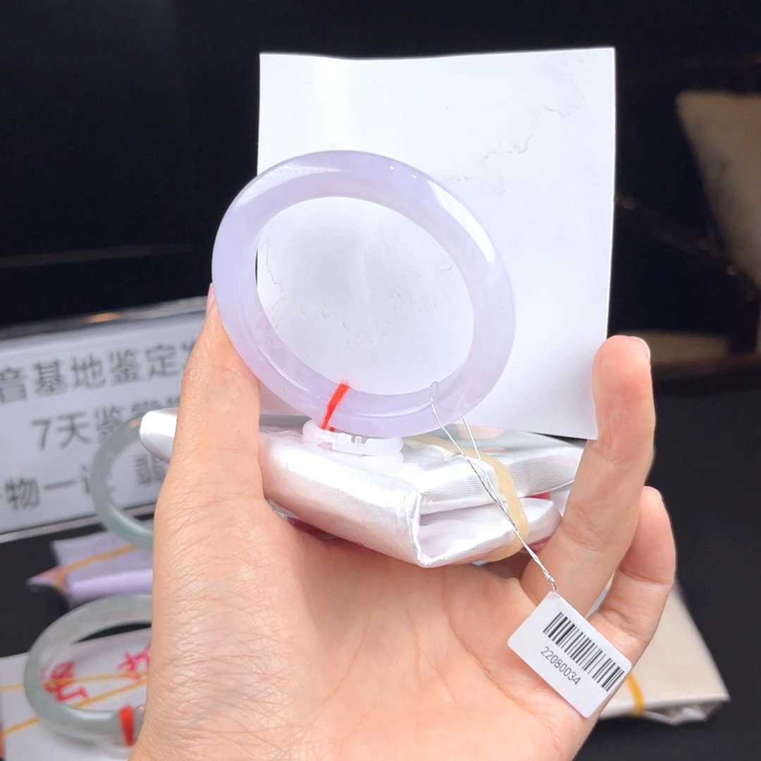 翡翠未镶嵌手镯正圈序号31