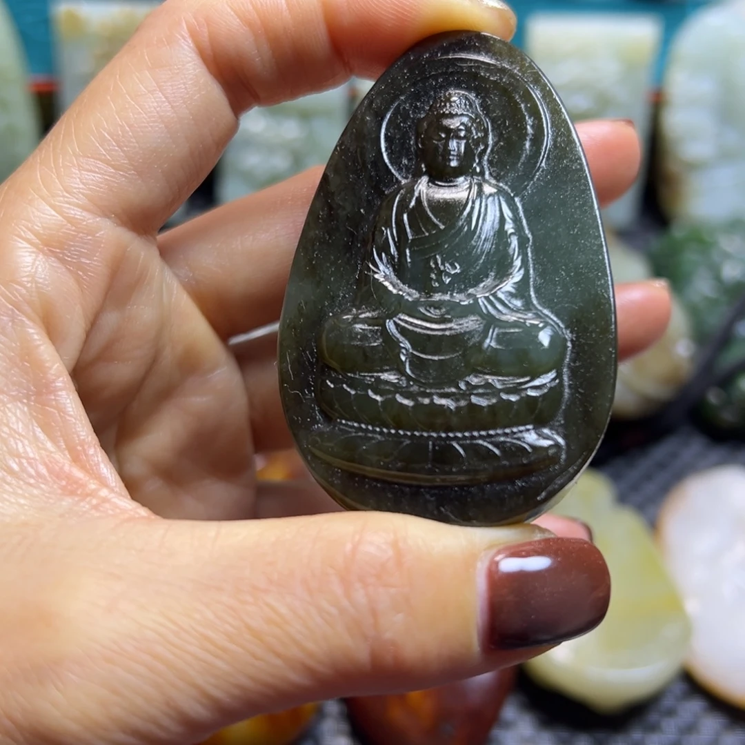 和田玉未镶嵌挂件