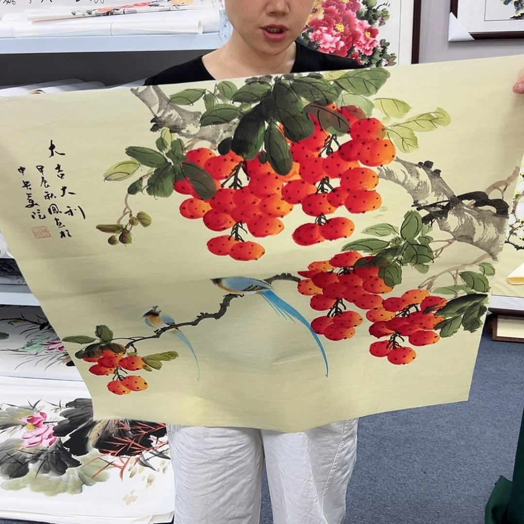 国画宣纸国画纯手绘作品