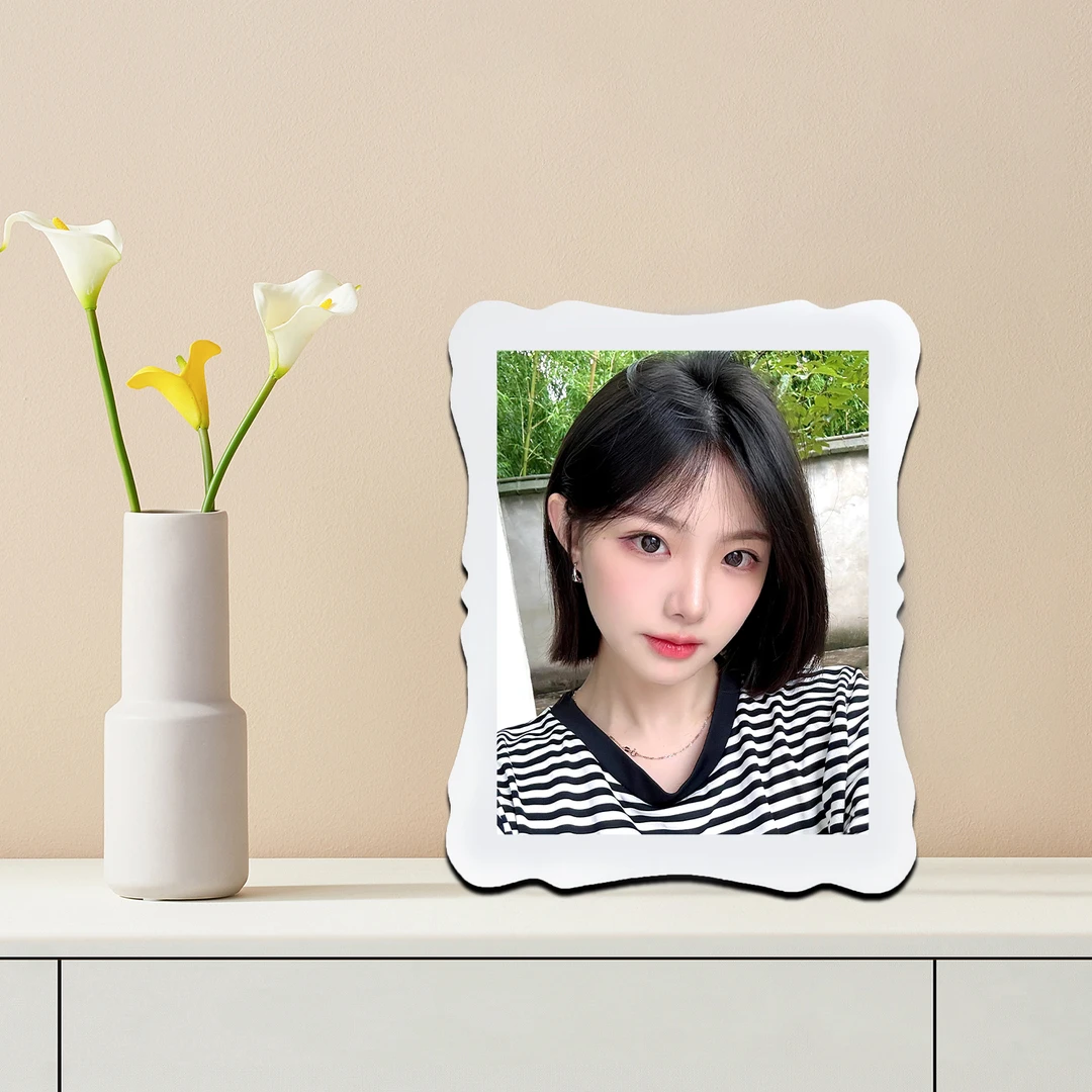 【爱的婚纱摄影专属】照片定制曲边亚克力水晶相框摆台