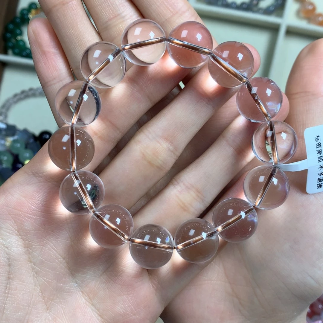 水晶手串未镶嵌别**口天然白水晶手串手链