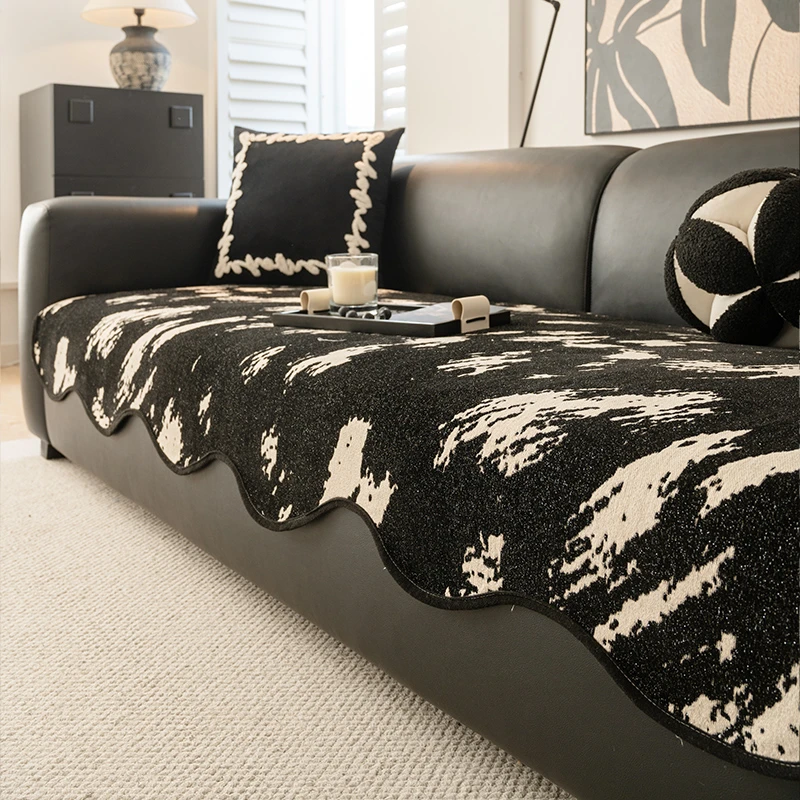 (异形影宛)沙发垫四季通用轻奢高级感防滑雪尼尔沙发套罩坐垫子