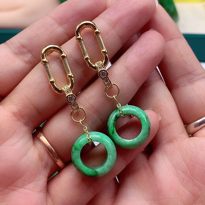 翡翠银S925镶嵌颈饰翡翠