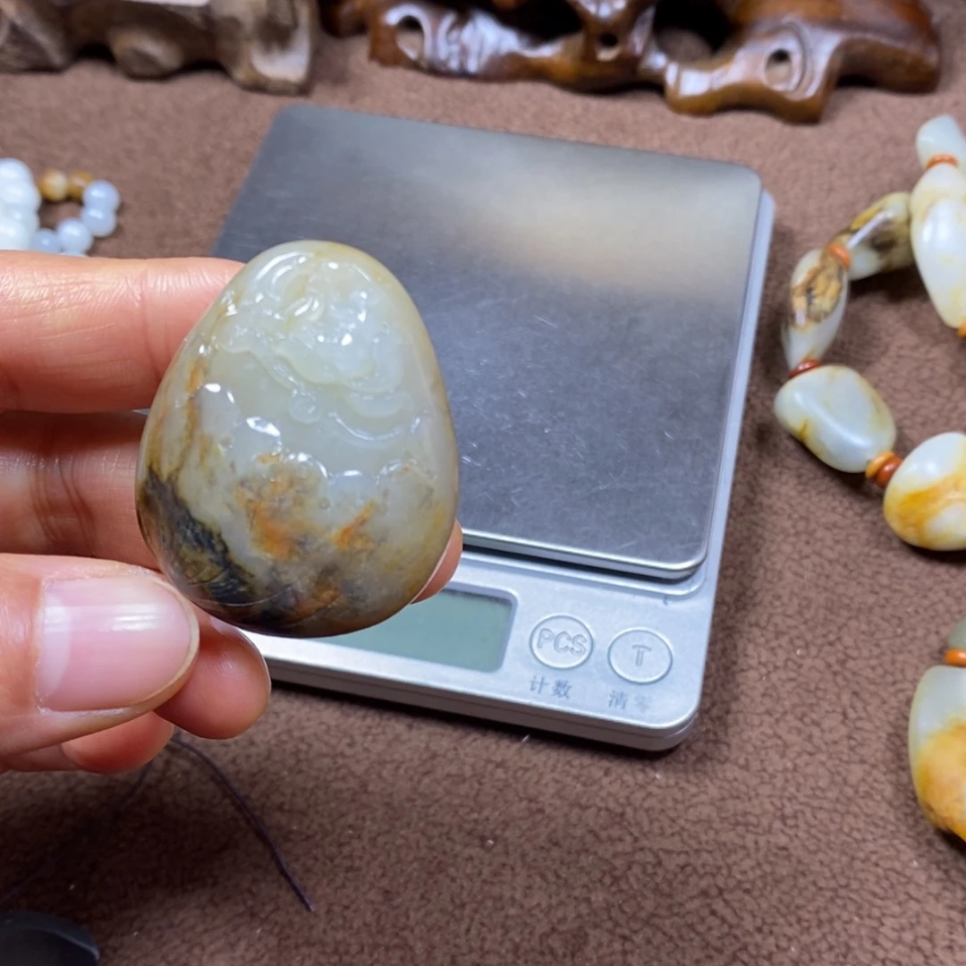 和田玉未镶嵌挂件