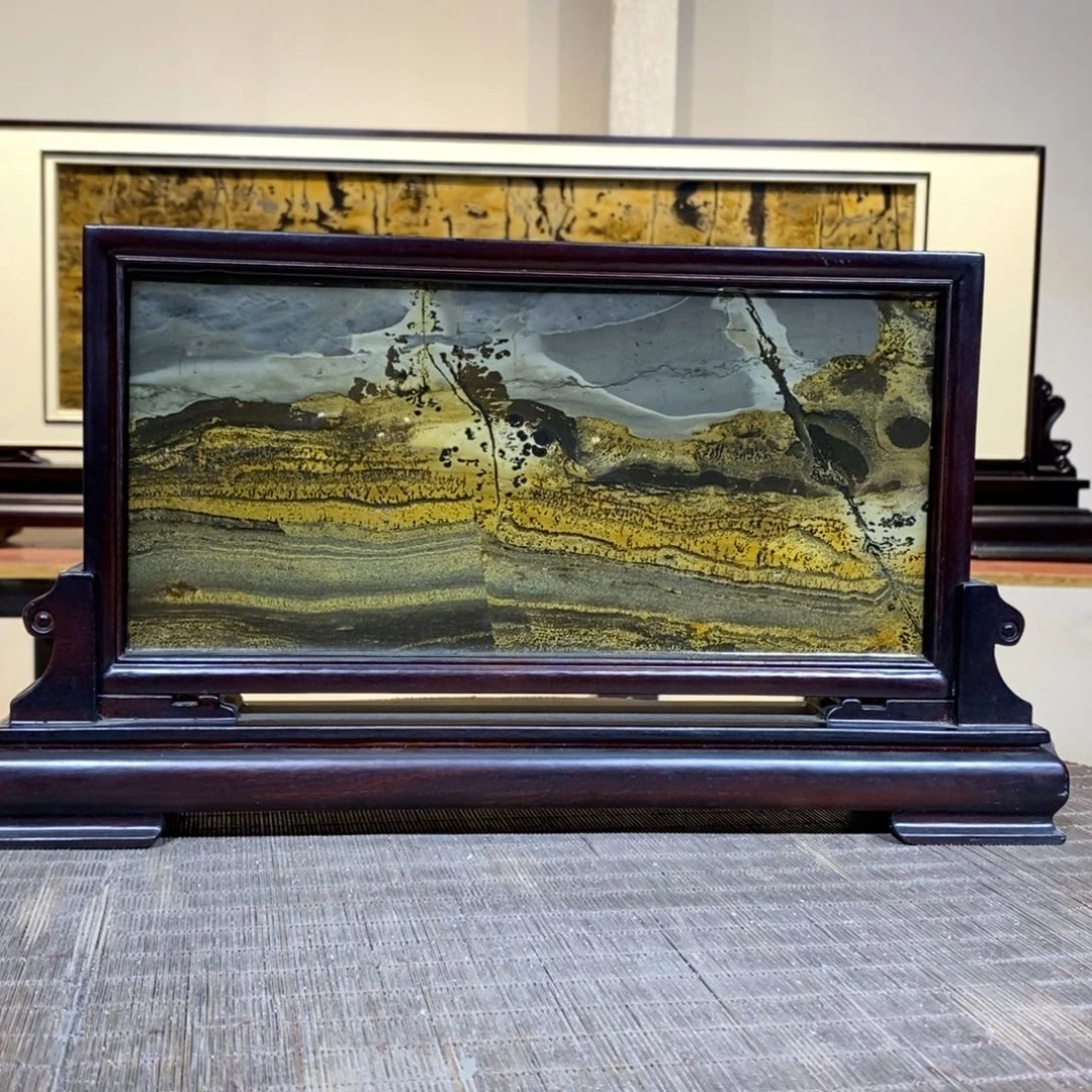 树脂制品广西天然国画石草画石