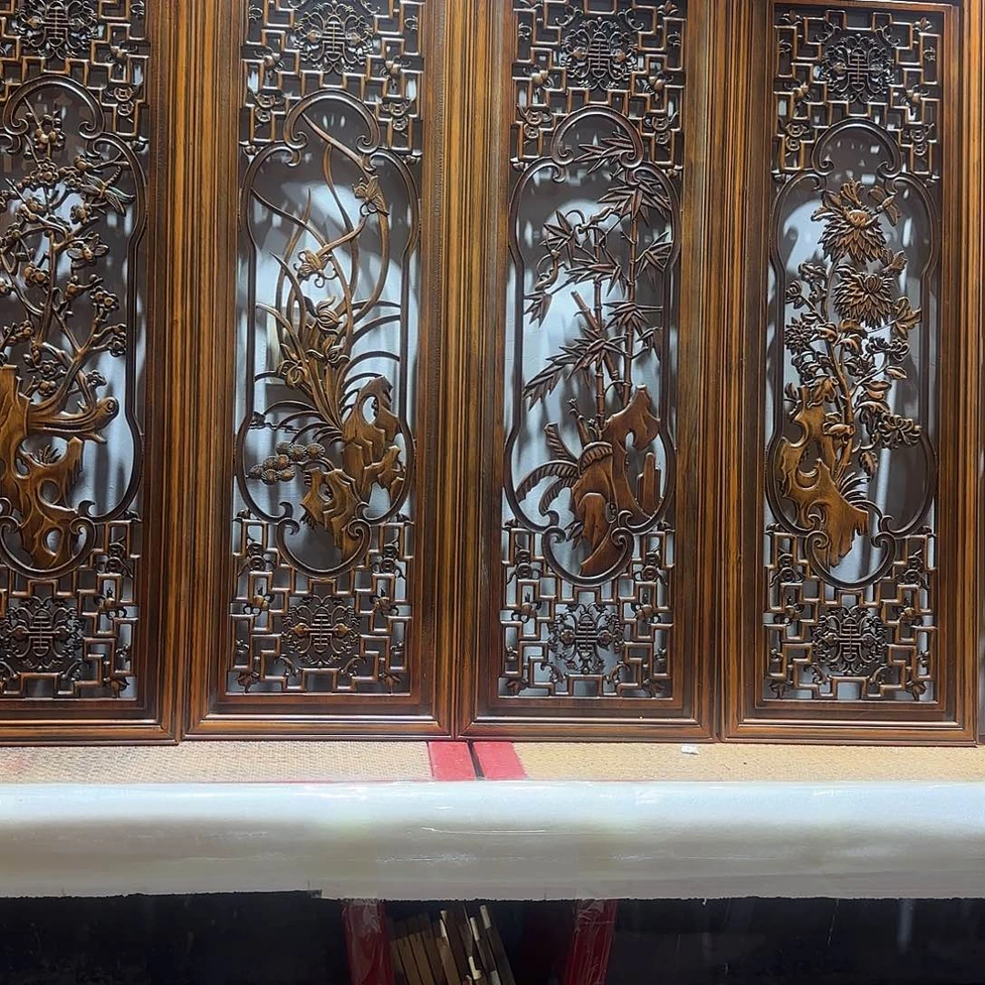 麻东阳仿古木雕家具
