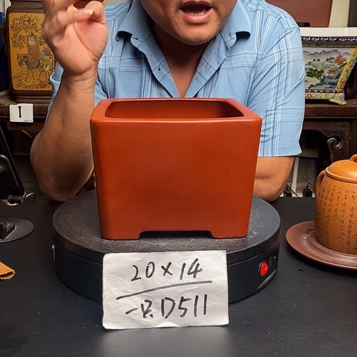 紫砂花盆货号一只D511