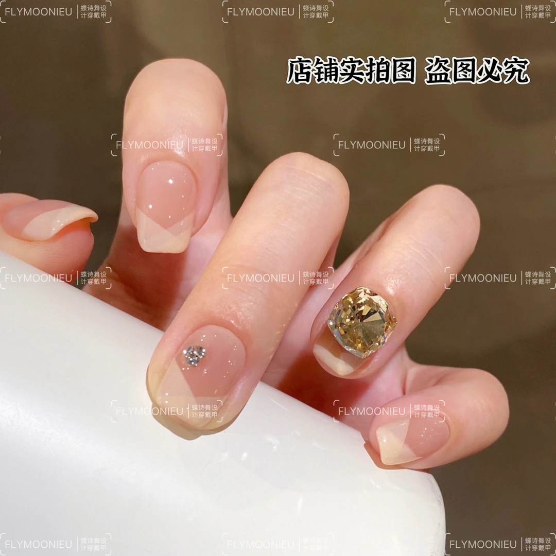 告白前奏 咕咕 蝶诗舞手工穿戴甲气质时尚断码清仓NO退NO换NO售后