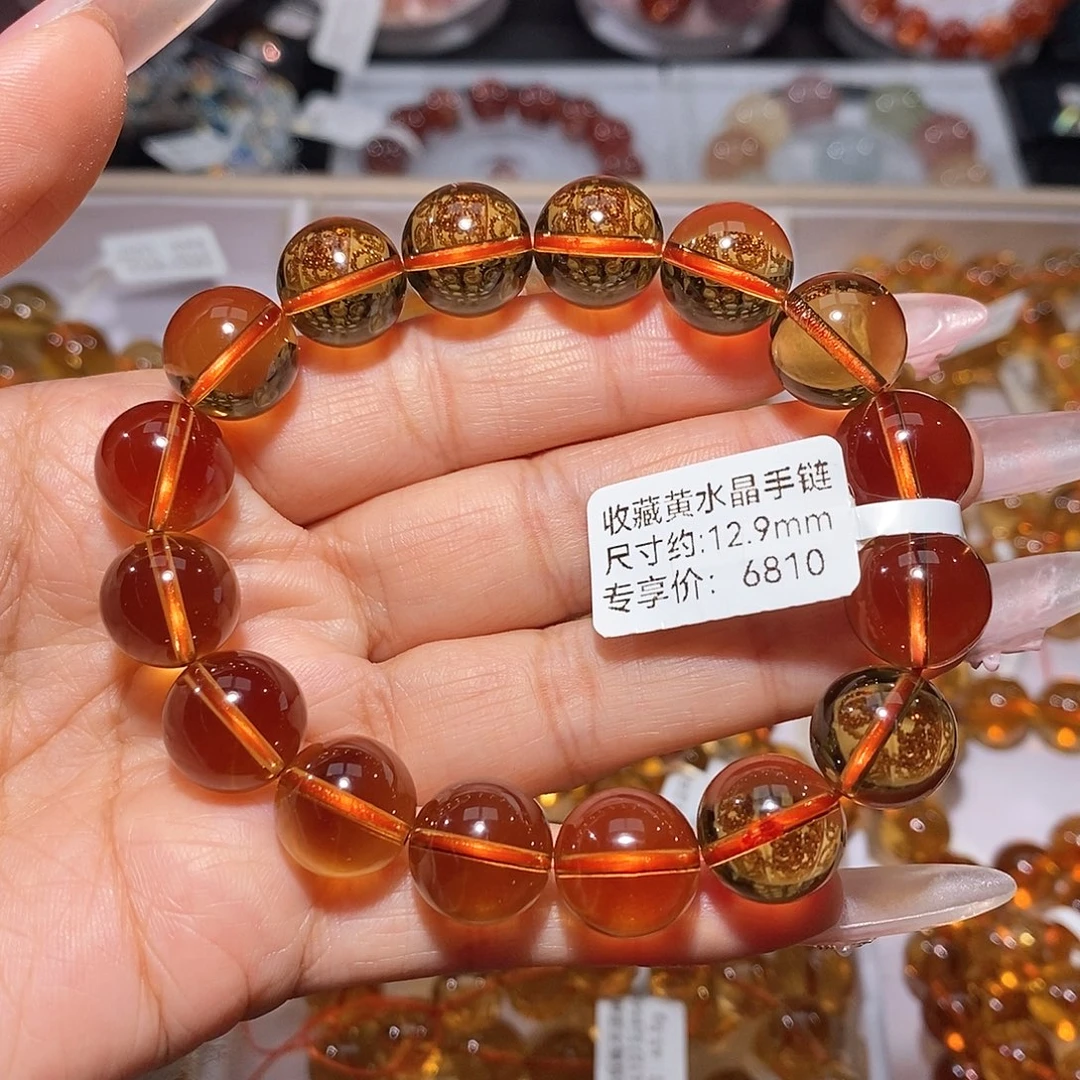 未镶嵌手链水晶黄水晶