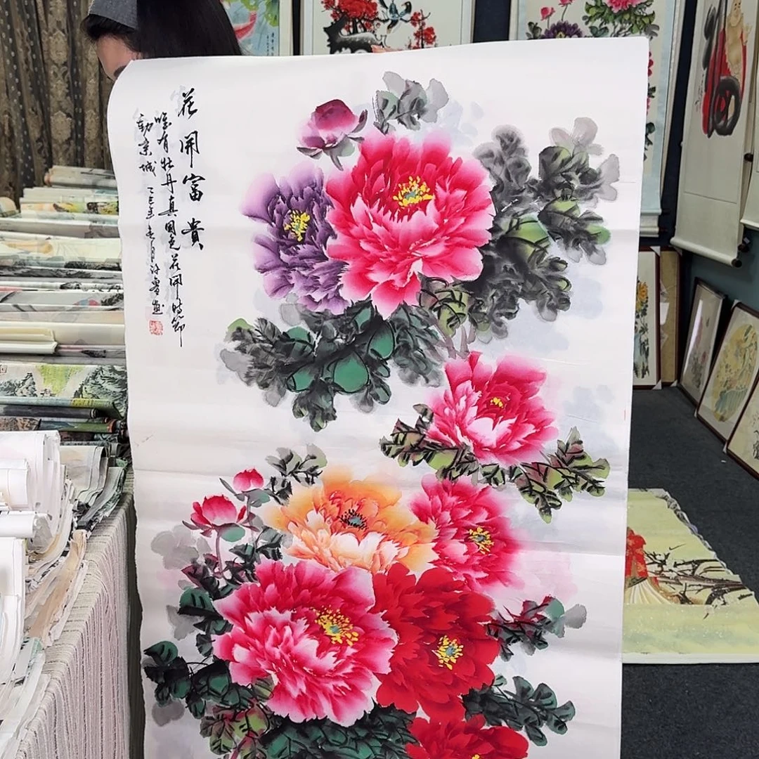 纯手绘国画作品好看