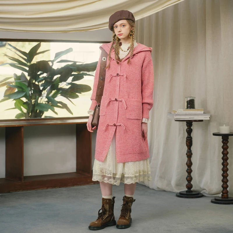 0061【赵老板专属】菀草壹秋季新款女中长款针织开衫G05000431