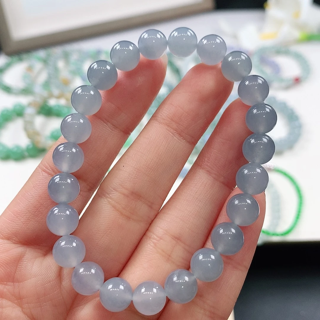 翡翠未镶嵌手链8.1mm