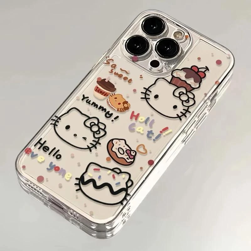 甜品凯蒂猫适用iphone16苹果15手机壳小米OPPO华为VIVO荣耀一加