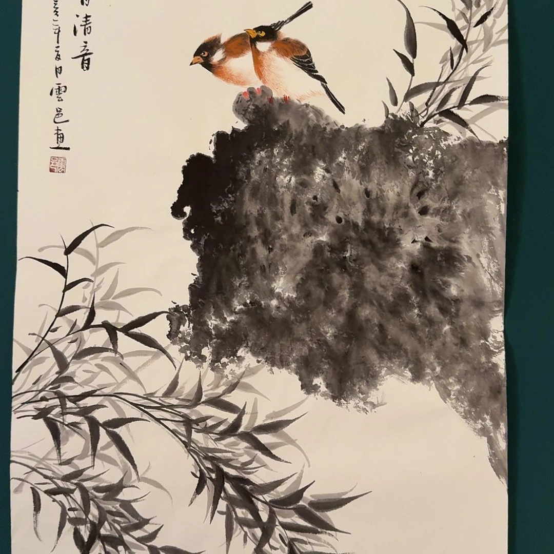 国画云老师画作画作