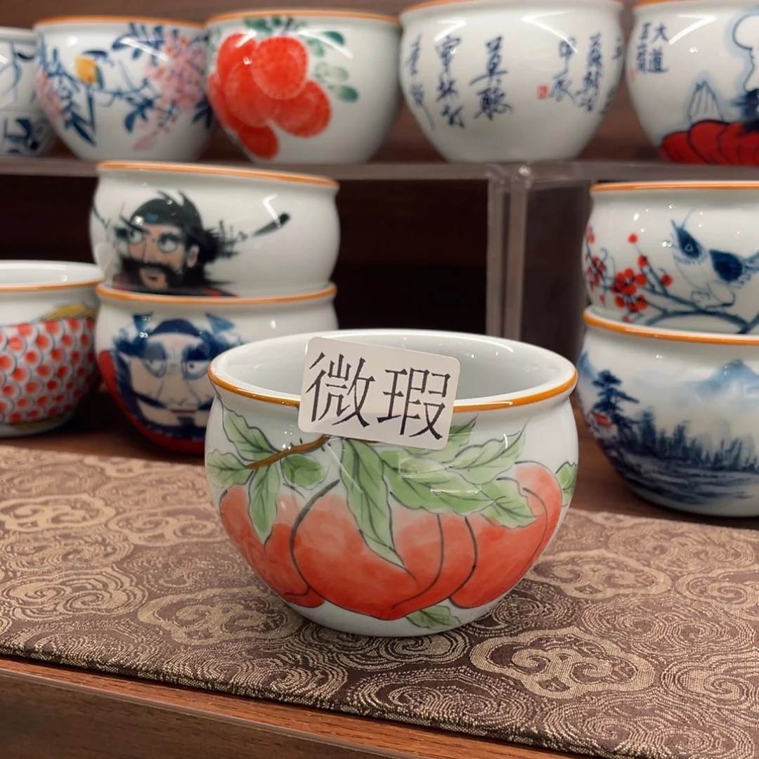 微瑕釉下彩纯手绘