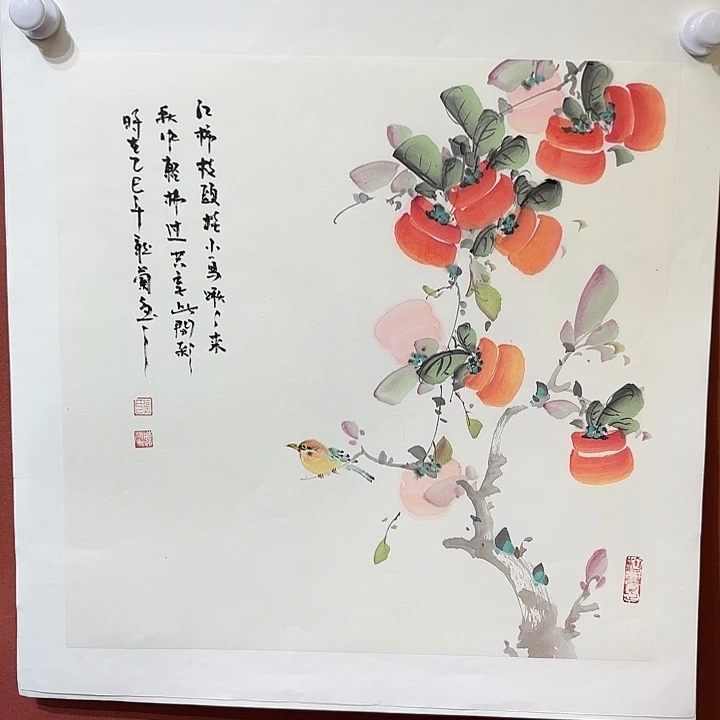 国画听兰老师花鸟