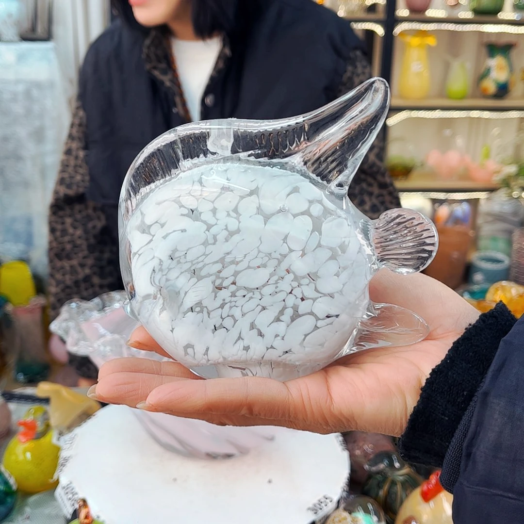 鱼不完美家悦琉璃工艺品