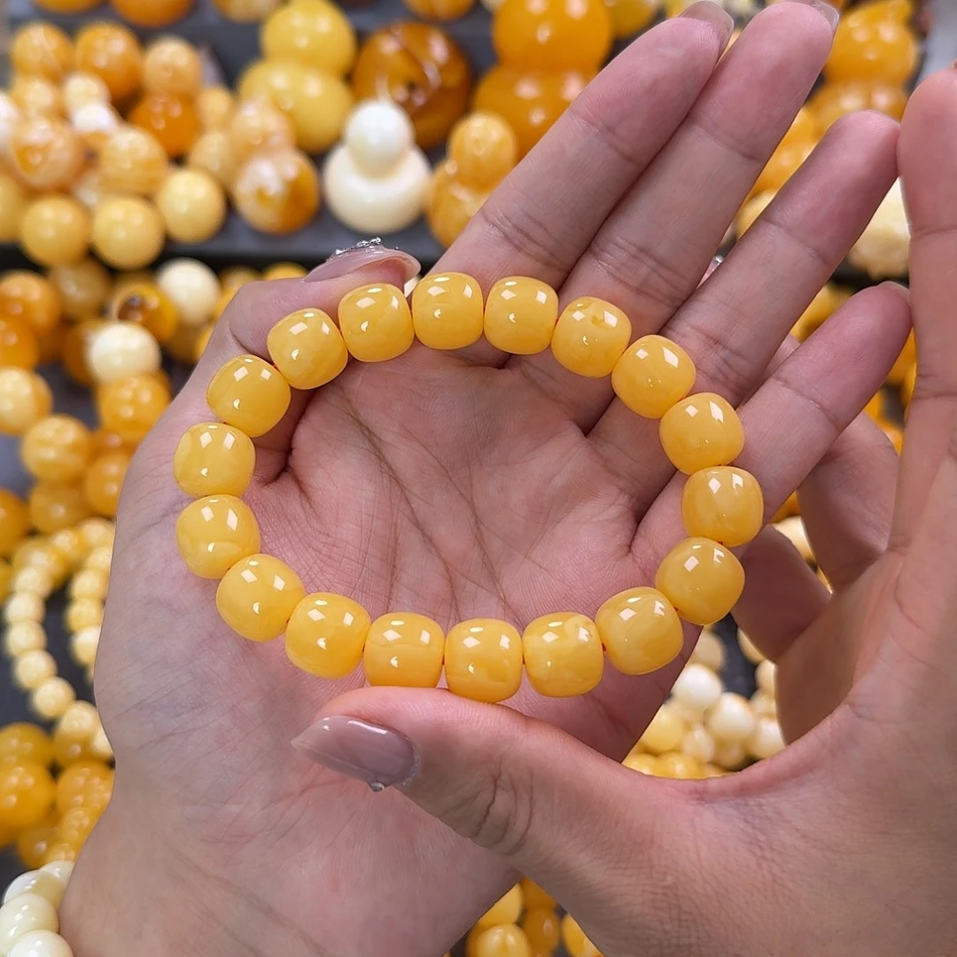 蜜蜡未镶嵌珠宝奇石同料13mm