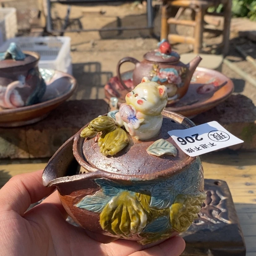 【闪购商品】纯手工纯柴烧茶具溪*瑕206