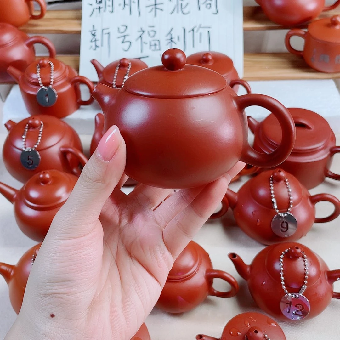 潮州朱泥壶小西施120 微瑕