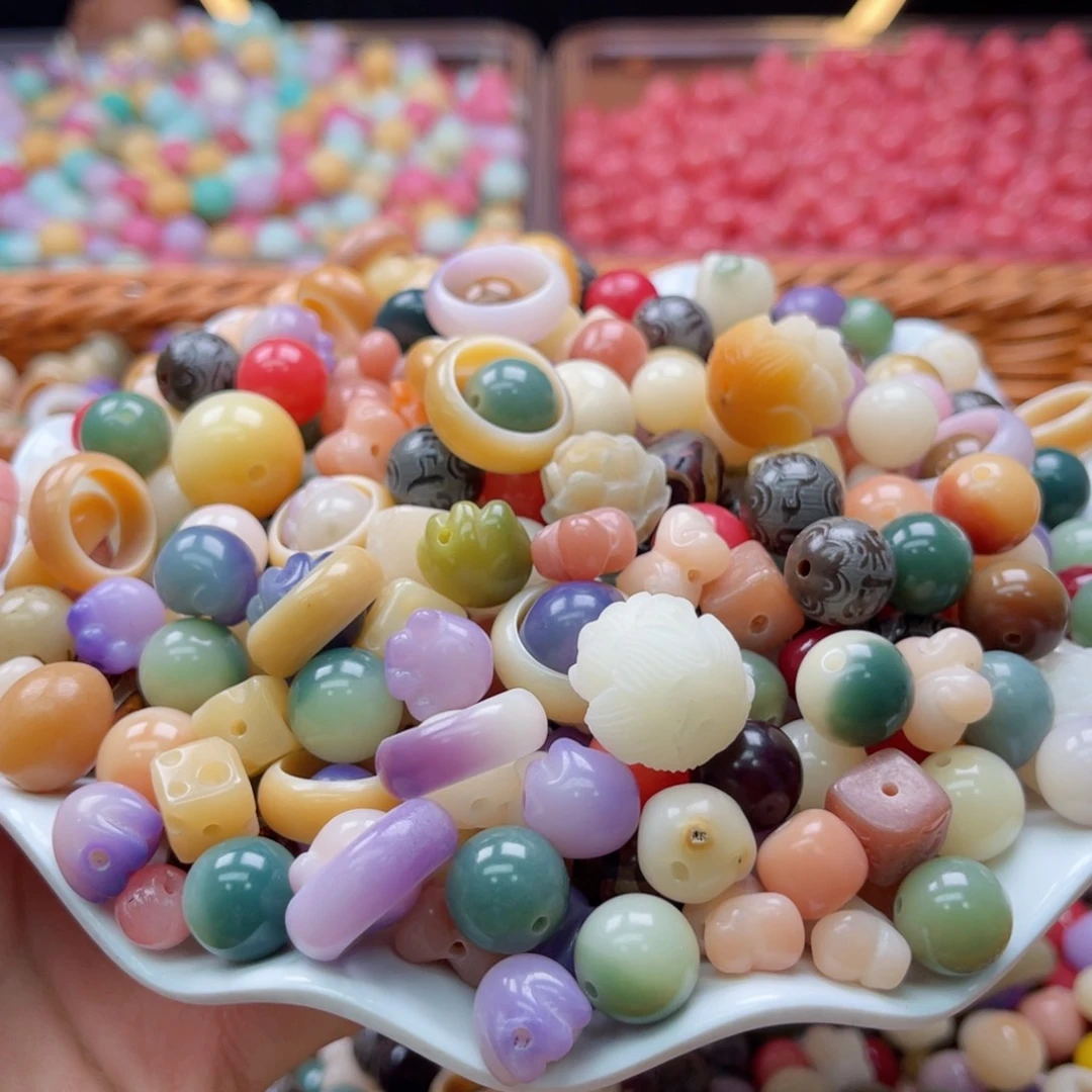 白玉菩提吊坠z10-13mm/400颗大杂烩瑕