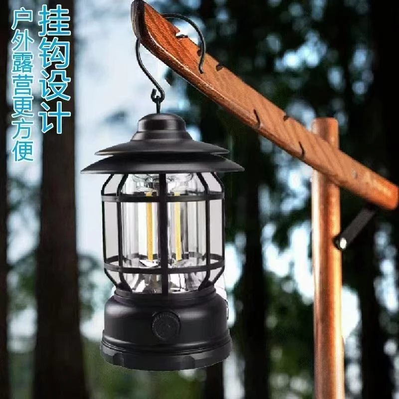 【新疆西藏包邮】户外露营灯长续航挂式照明帐篷氛围灯充电手提马灯