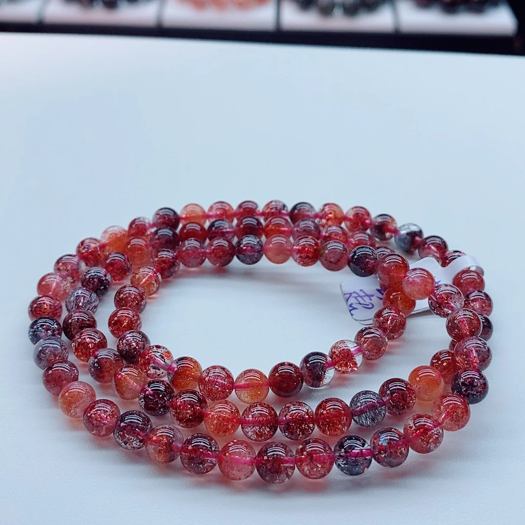 水晶手串未镶嵌稀有色超七三圈