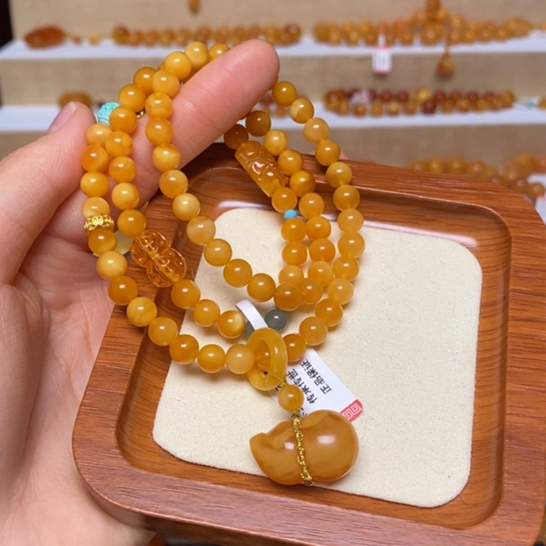 【闪购商品】未镶嵌蜜蜡手链手串