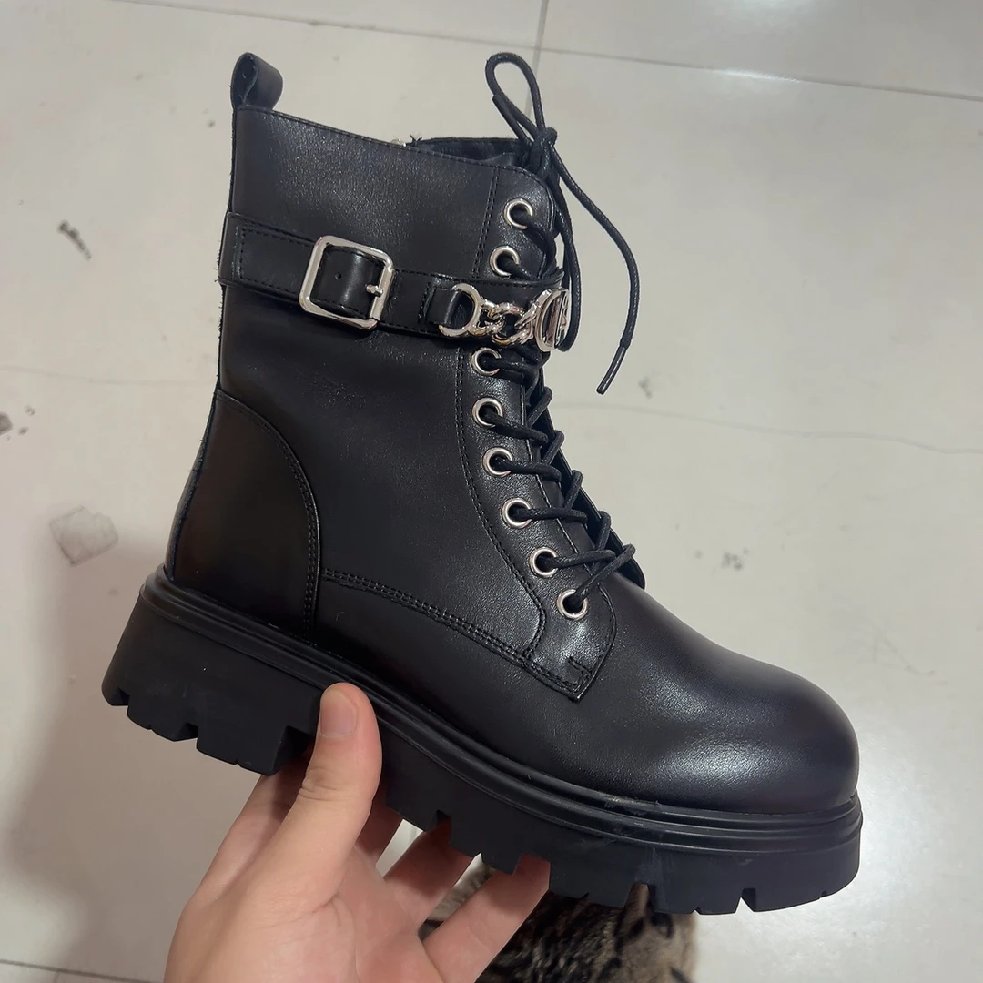 531880头层牛皮气质短靴