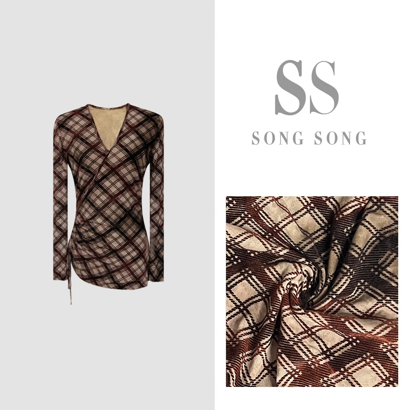 SONG-原创【文艺知性】秋款立裁抽绳设计显瘦年轻上衣