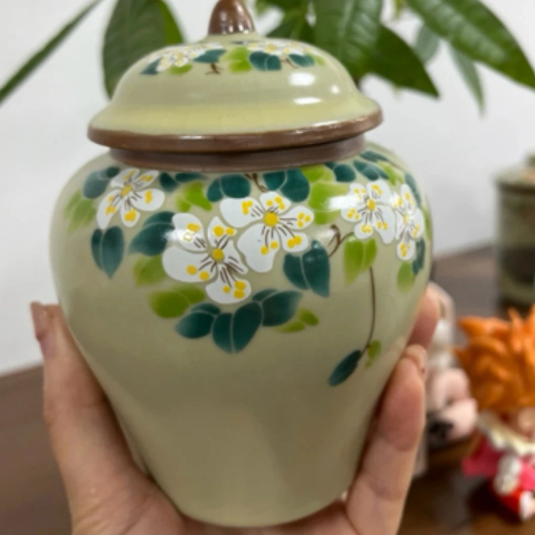 山茶花茶叶罐459