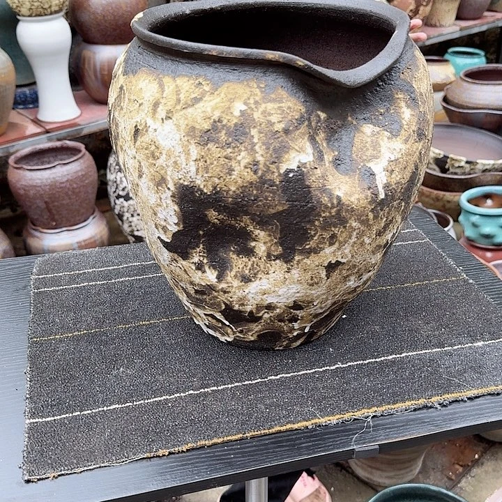 紫砂花盆高度32口径23