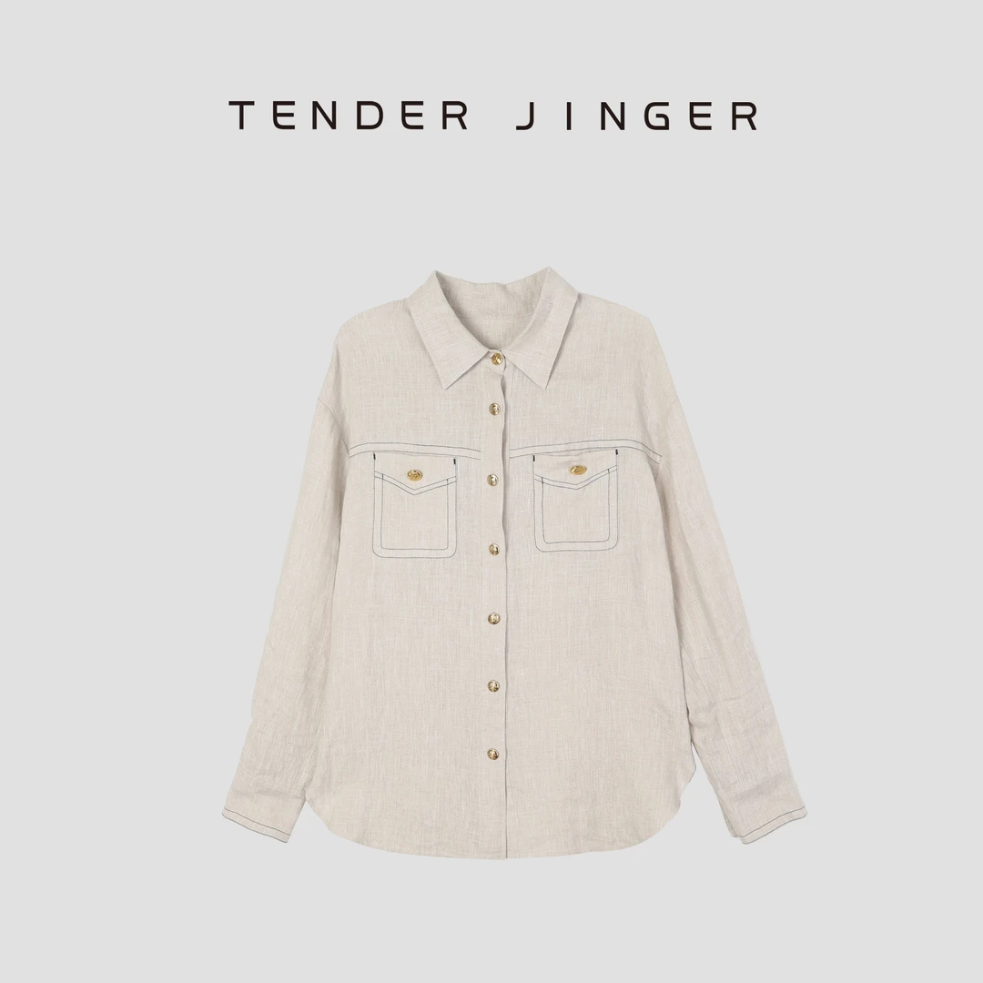 Tender Jinger【疯狂星期三】雨露麻衬衫短裤（分开拍）T52BEI80413